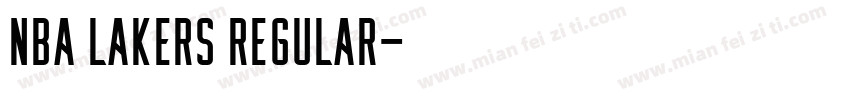 NBA Lakers Regular字体转换